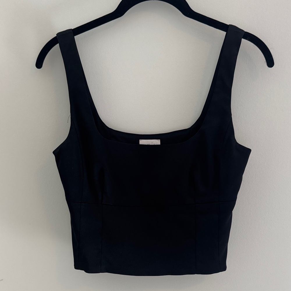 Wilfred Shine Bustier crop Tank Top
